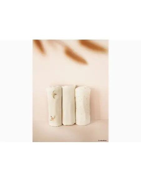 Boîte de 3 langes Baby Love Haiku Nobodinoz