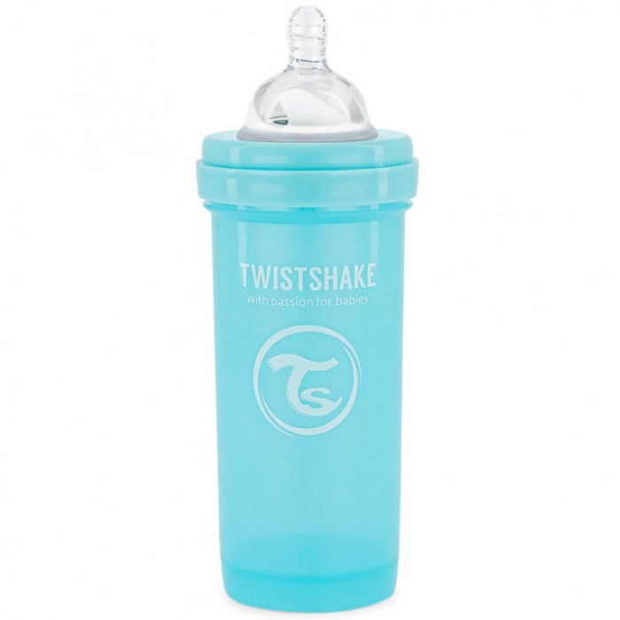 Biberon Anti-Coliques 260ml 2m+ Bleu Twistshake
