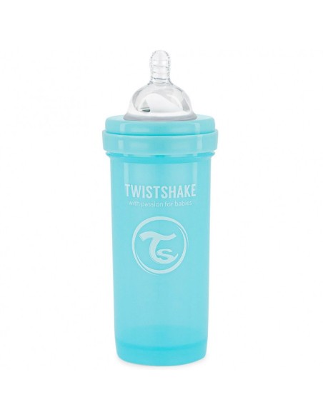 Biberon Anti-Coliques 260ml 2m+ Bleu Twistshake