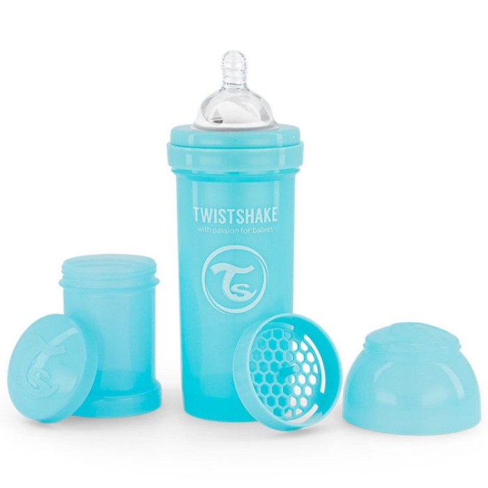 Biberon Anti-Coliques 260ml 2m+ Bleu Twistshake