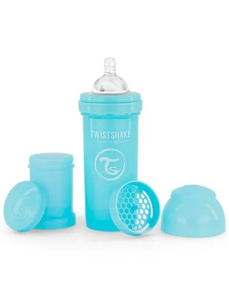 Biberon Anti-Coliques 260ml 2m+ Bleu Twistshake