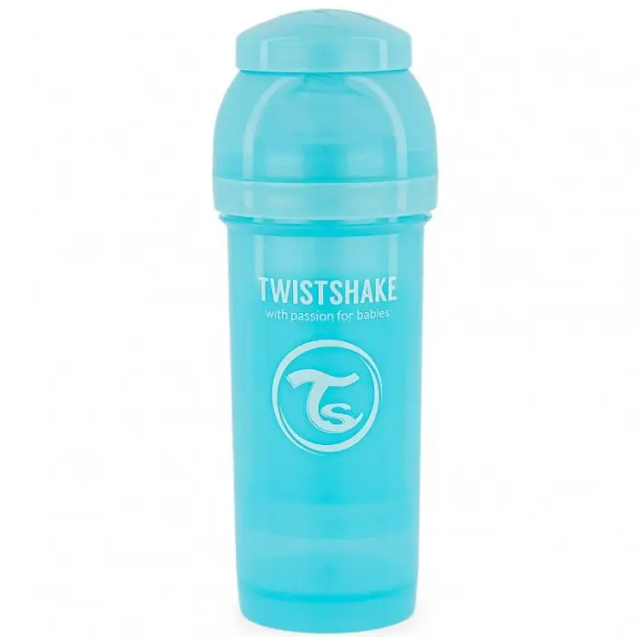 Biberon Anti-Coliques 260ml 2m+ Bleu Twistshake