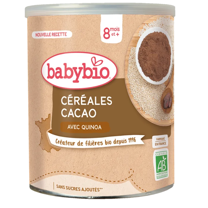 Céréales Infantiles Cacao Avec Quinoa (Dès 6mois) BabyBio