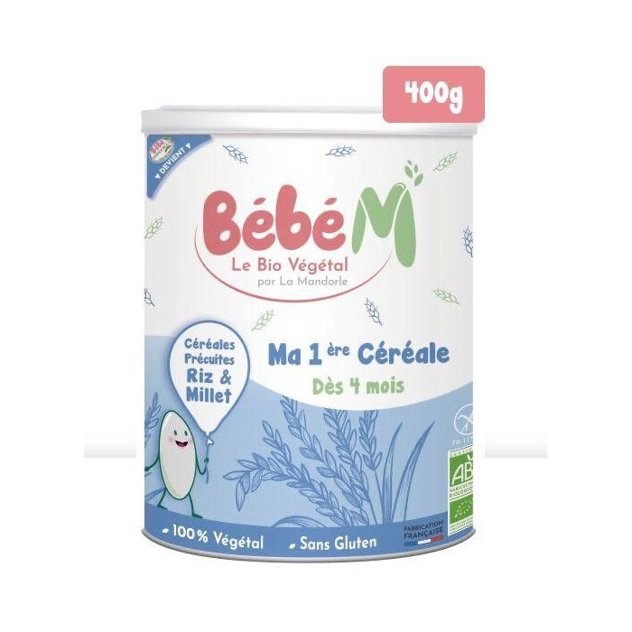 Ma 1ère Céréale 100 Végétale Sans Gluten Dès 4 mois Bébé M au Maroc