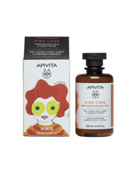 Gel Lavant Doux Corps & Cheveux Mandarine & Miel 250ml Apivita