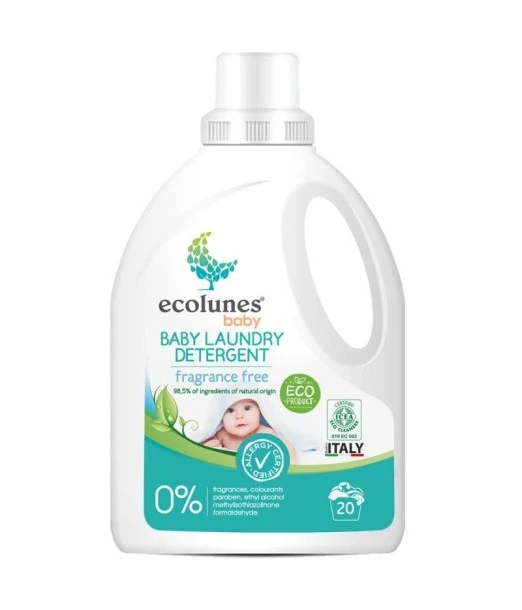 Baby laundry detergent 20 washes, ecological and hypoallergenic, 1 L