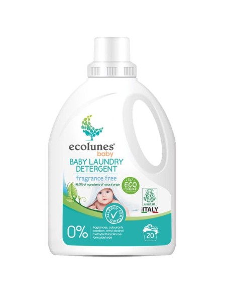 Lessive Bébé Écologique et Hypoallergénique - 1L Ecolunes