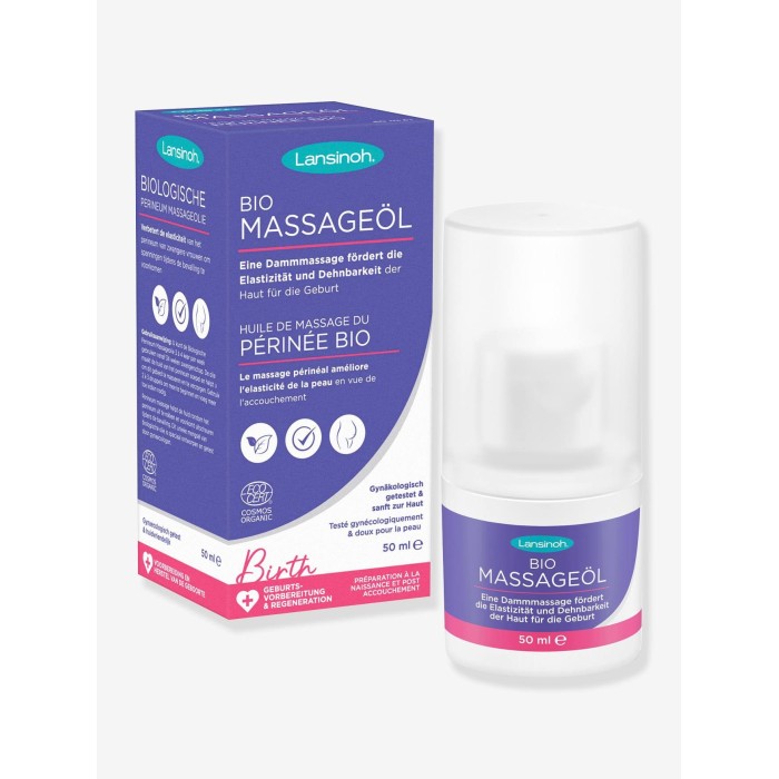 Huile de massage du Périnée Lansinoh Bio 50ml - Lansinoh Maroc