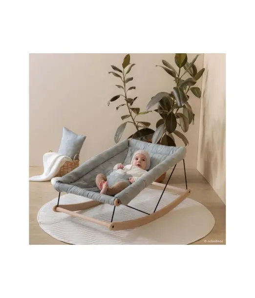 Transat bébé Nobodinoz Growing Green White Gatsby Antique Green 2