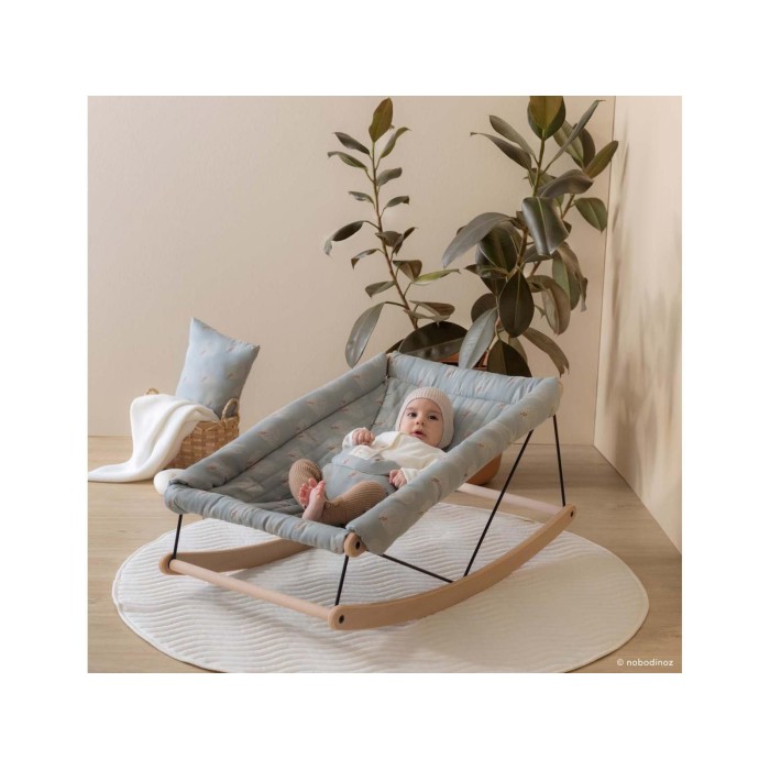 Transat bébé Nobodinoz Growing Green White Gatsby Antique Green