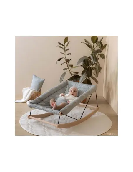 Transat bébé Nobodinoz Growing Green White Gatsby Antique Green