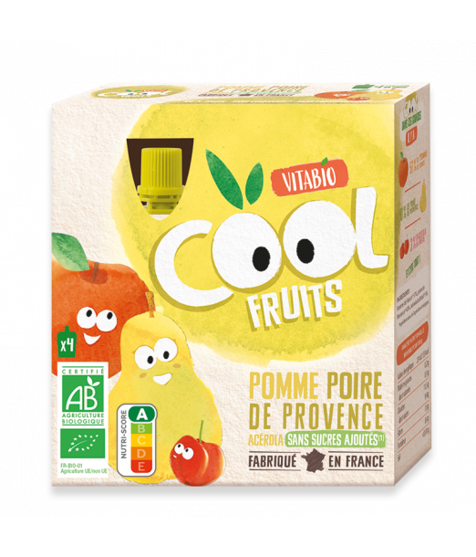 Vitabio Gourdes Pomme Poire Cool Fruits (Dès 6mois) -  Maroc