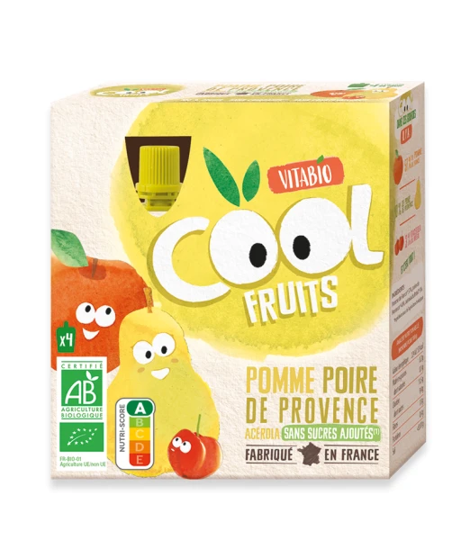 Vitabio Cool Fruits apple and pear pouches