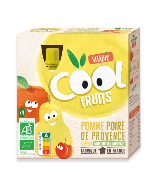 Vitabio Gourdes Pomme Poire Cool Fruits (Dès 6mois) - Maroc