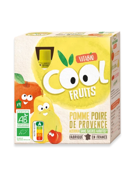 Vitabio Cool Fruits apple and pear pouches