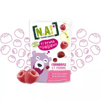 Gommes Ti'Fruits Moelleux Framboise Nature Addicts NA! - Maroc