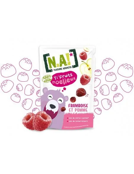 Gommes Ti'Fruits Moelleux Framboise Nature Addicts NA! - Maroc
