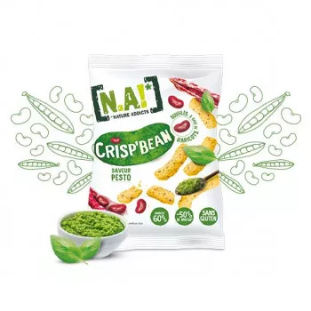Chips Crisp'Bean Pesto Nature Addicts NA! - Maroc