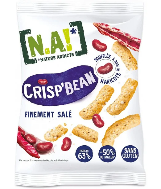 Chips Crisp'Bean Finement Salé Nature Addicts NA! - Maroc