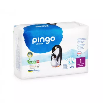 Couches Pingo Taille 1 (2-5kg) PROMO 3 PAQUETS - Pingo Maroc