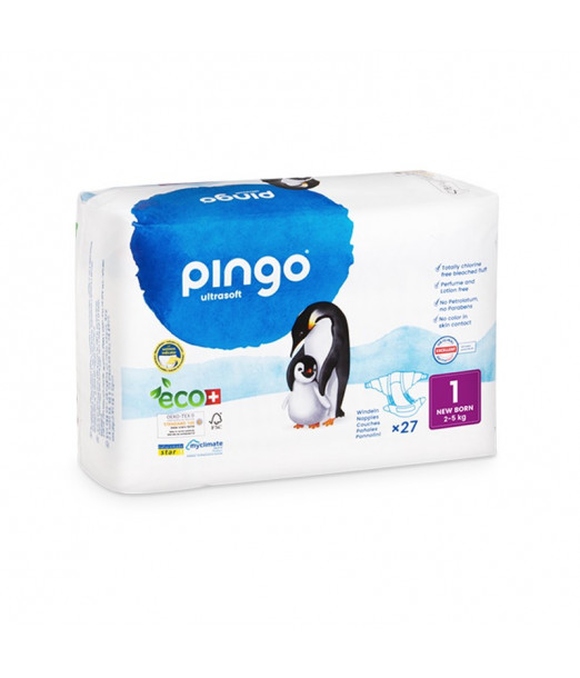 Couches Pingo Taille 1 (2-5kg) PROMO 3 PAQUETS - Pingo Maroc