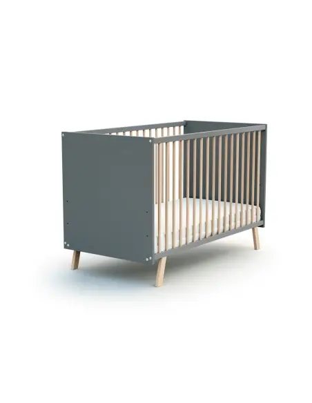 Carnival beech grey crib 60×120 cm