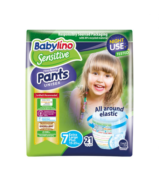 Couches-Culottes Babylino Taille 7 (15-25kg) 21unités -