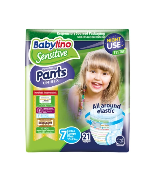 Babylino pull-up diapers size 7 (15-25 kg) 28 units
