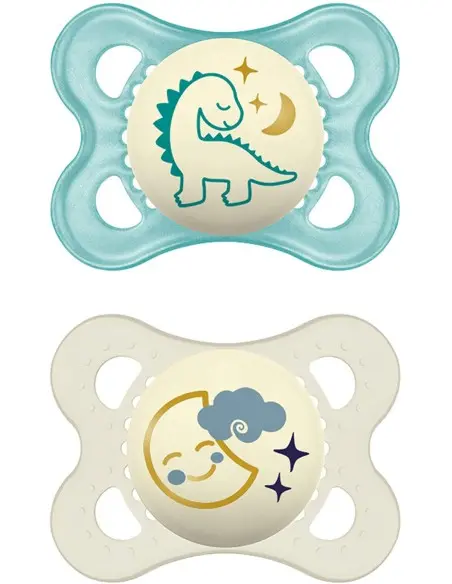 Sucette Mam night 2-6m Bleu Sucettes - Mam Maroc