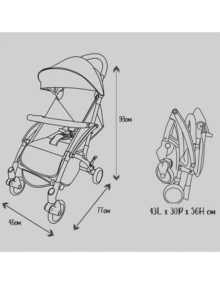 Poussette Combinée 2en1 Nania Lili + Siège BeOne Groupe 0+ -  Poussette Combinée 2en1 Nania Lili + Siège BeOne Groupe 0+ -