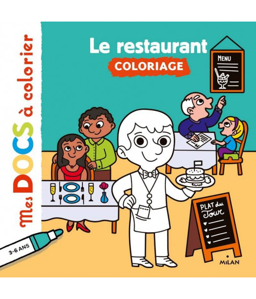 Coloriage - Le restaurant -  Maroc