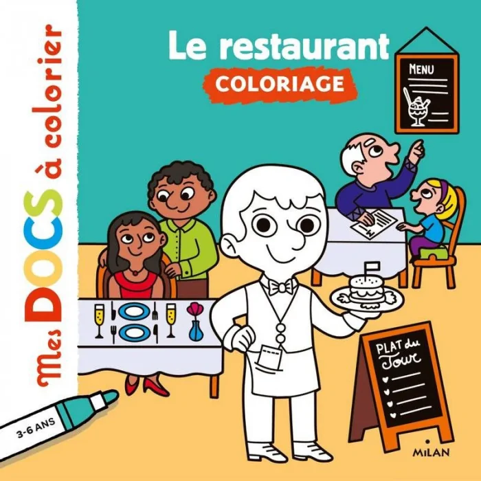 Coloriage - Le restaurant - Maroc