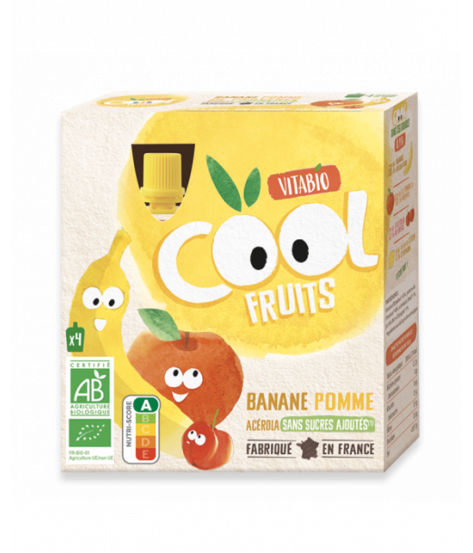 Vitabio Pomme Banane Cool Fruits (Dès 6mois) - Vitabio Maroc