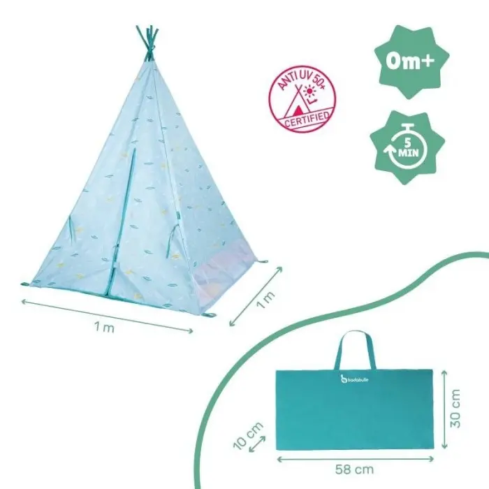 Badabulle Tipi Jungle Anti-UV Pour Enfant - Badabulle Maroc