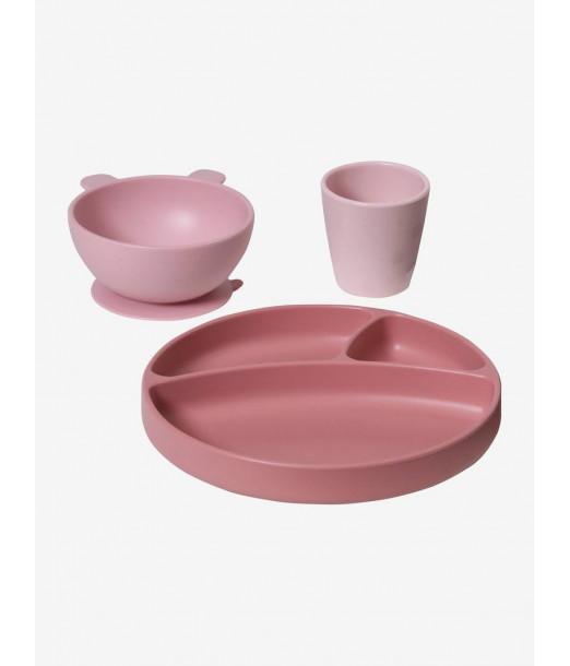 Coffret repas en silicone - Vieux Rose - Vertbaudet Maroc
