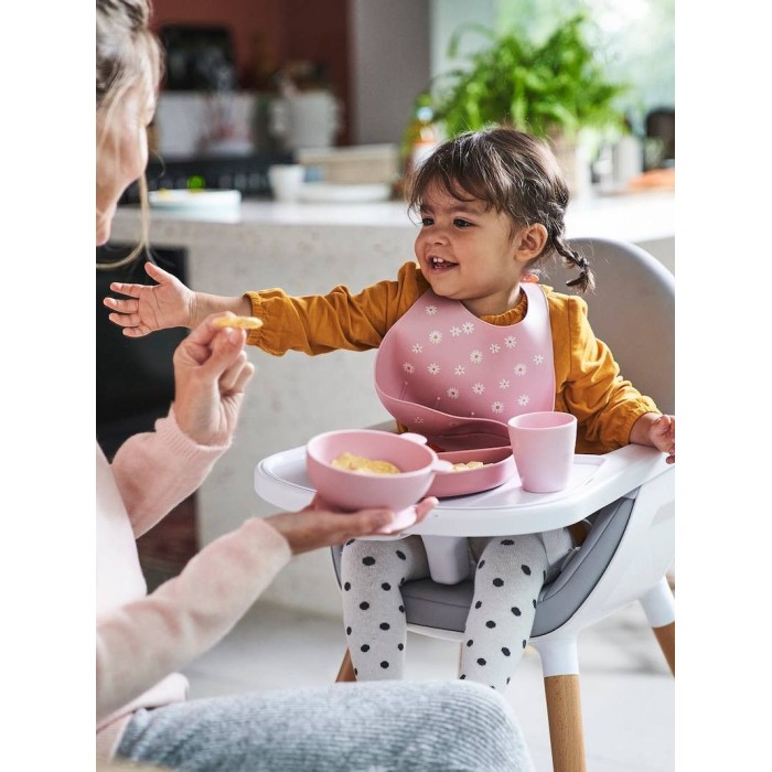 Coffret repas en silicone - Vieux Rose - Vertbaudet Maroc