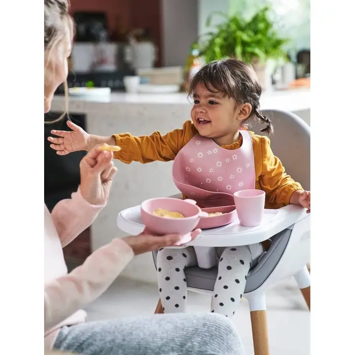 Coffret repas en silicone - Vieux Rose - Vertbaudet Maroc