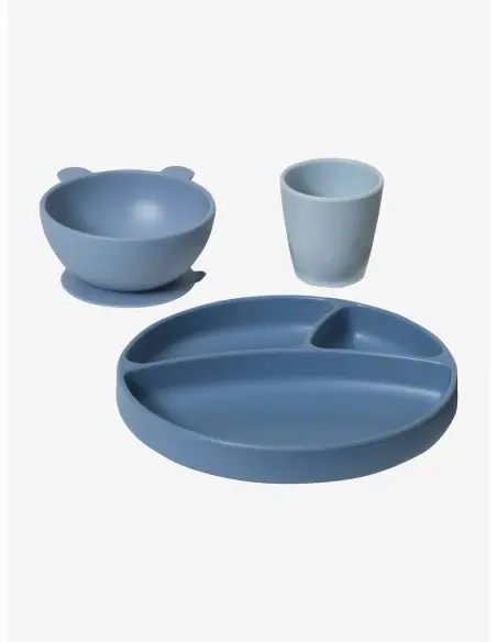 Coffret repas en silicone - Baby Blue - Vertbaudet Maroc