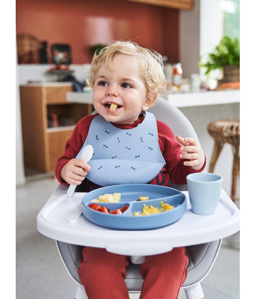 Coffret repas en silicone - Baby Blue - Vertbaudet Maroc 2