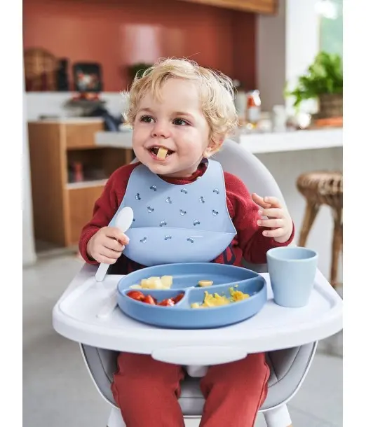 Coffret repas en silicone - Baby Blue - Vertbaudet Maroc 2