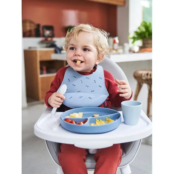 Coffret repas en silicone - Baby Blue - Vertbaudet Maroc