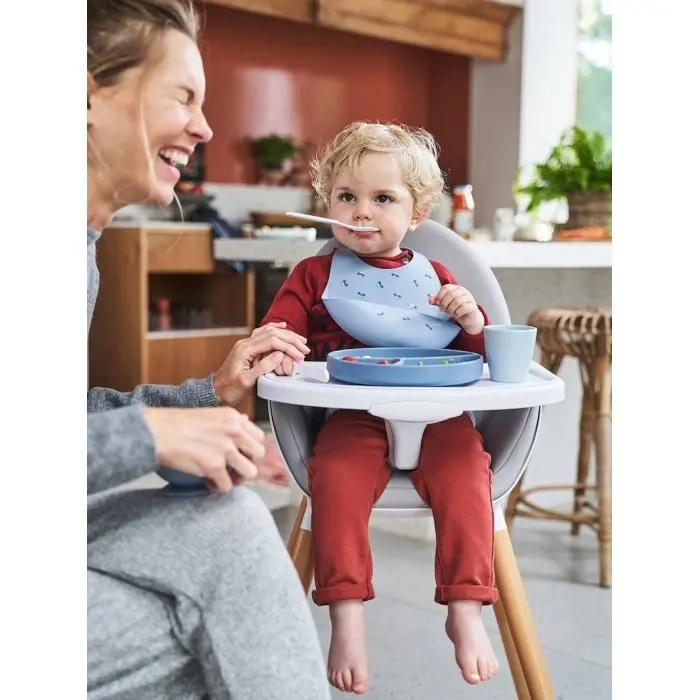 Coffret repas en silicone - Baby Blue - Vertbaudet Maroc