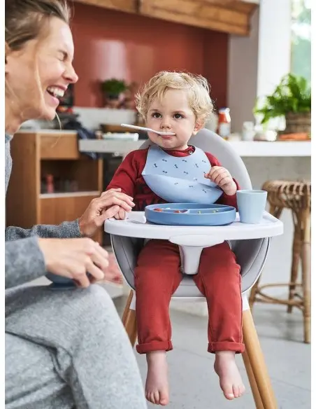 Coffret repas en silicone - Baby Blue - Vertbaudet Maroc