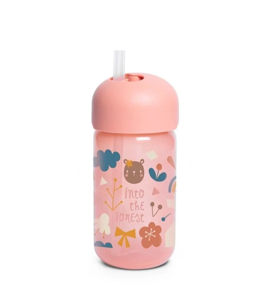 Suavinex training cup with straw 340 ml Pink from 18 months