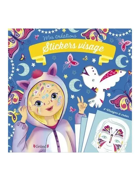 Face stickers Magical Animals and rhinestones for 4 costumes from 6 years