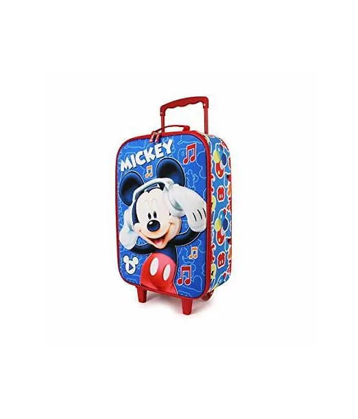 Valise de voyage pour enfant Mickey Soft 3D - Maroc