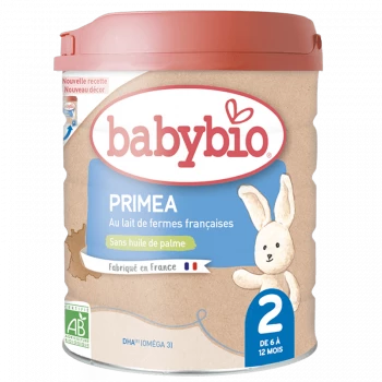 Lait Infantile Primea2 800g Babybio 6-12 mois - Babybio Maroc