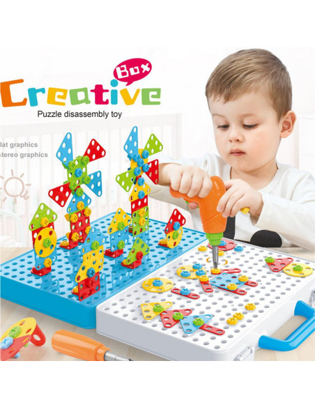 Drilling Screw 3D Creative Mosaic Puzzle Toys - Maroc