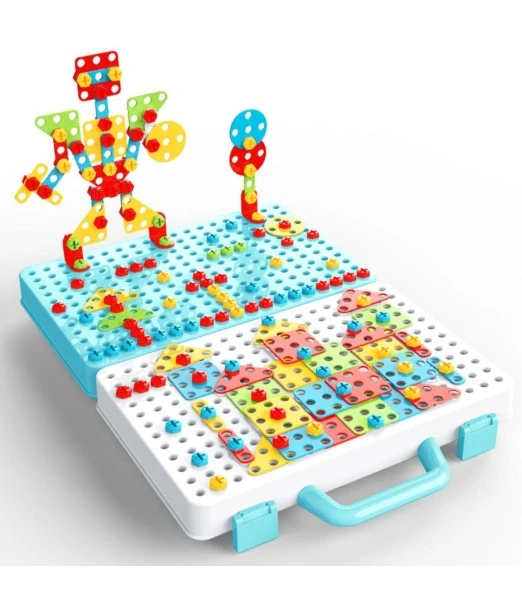 Puzzle Creative Mosaic 3D with screw from 3 years 2