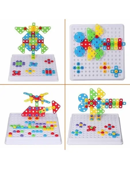 Puzzle Creative Mosaic 3D with screw from 3 years — photo 3